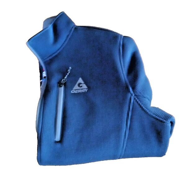 Gerry Jacket Mens XL Thermal Weave Fleece Lined Royal Blue Warm Wind Proof Coat - Picture 4 of 4
